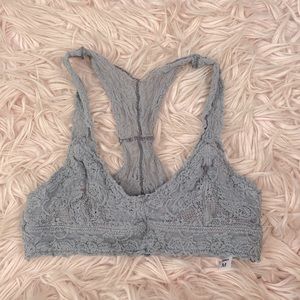 grey lace bra